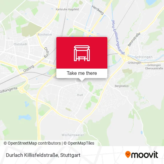 Карта Durlach Killisfeldstraße