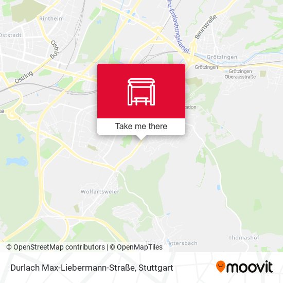 Карта Durlach Max-Liebermann-Straße