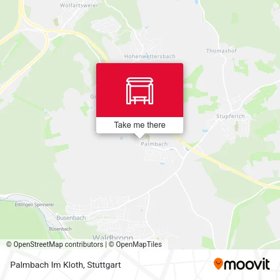 Palmbach Im Kloth map