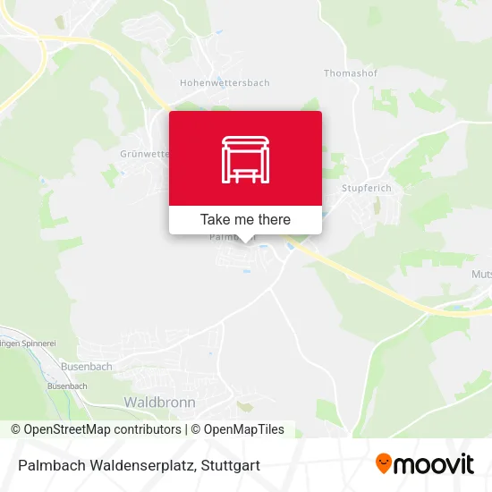 Карта Palmbach Waldenserplatz