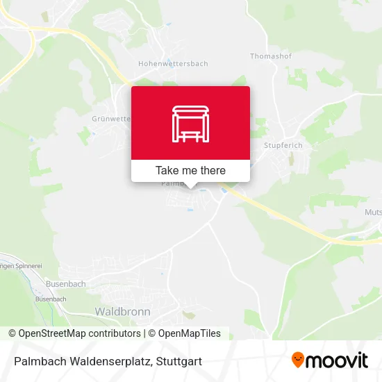 Карта Palmbach Waldenserplatz