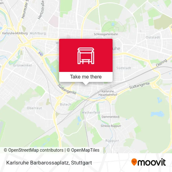 Карта Karlsruhe Barbarossaplatz