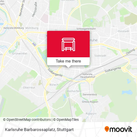 Карта Karlsruhe Barbarossaplatz