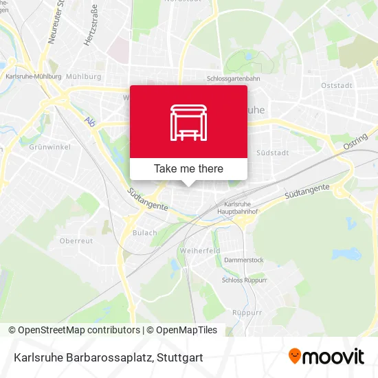 Карта Karlsruhe Barbarossaplatz
