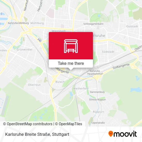 Karlsruhe Breite Straße map