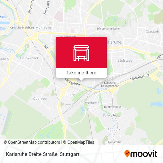 Карта Karlsruhe Breite Straße