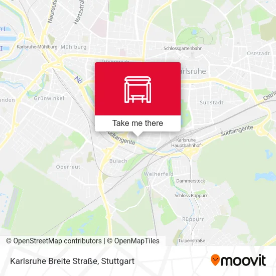Карта Karlsruhe Breite Straße