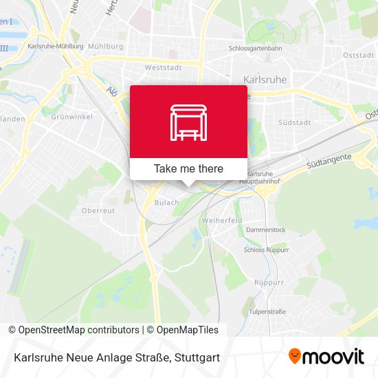 Karlsruhe Neue Anlage Straße map