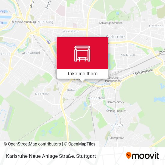 Karlsruhe Neue Anlage Straße map