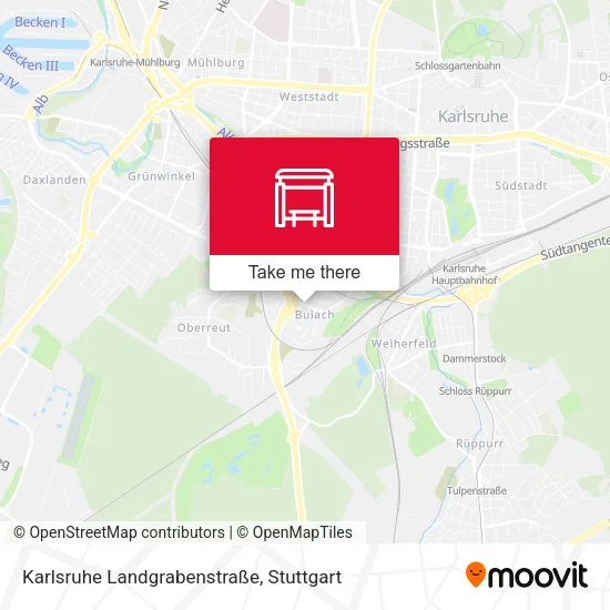 Карта Karlsruhe Landgrabenstraße