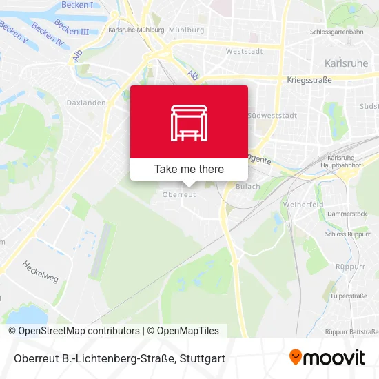 Карта Oberreut B.-Lichtenberg-Straße