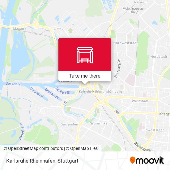 Карта Karlsruhe Rheinhafen