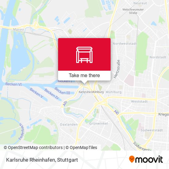 Карта Karlsruhe Rheinhafen