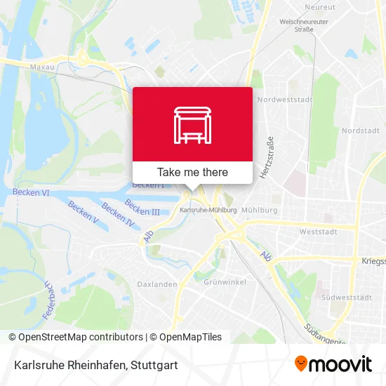 Karlsruhe Rheinhafen map