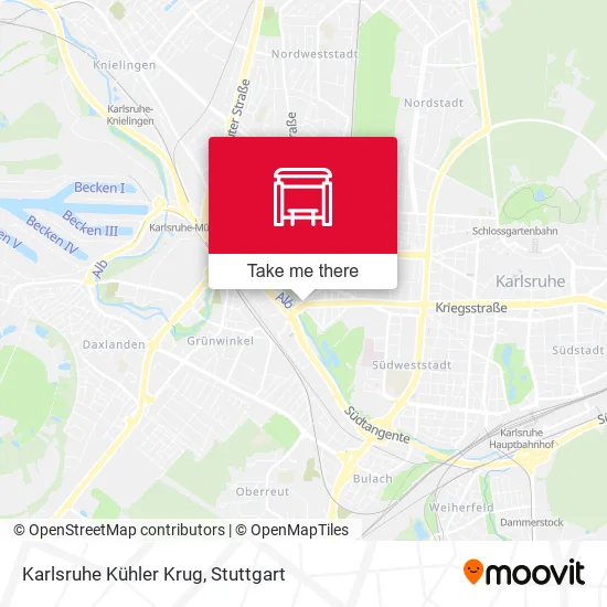 Карта Karlsruhe Kühler Krug