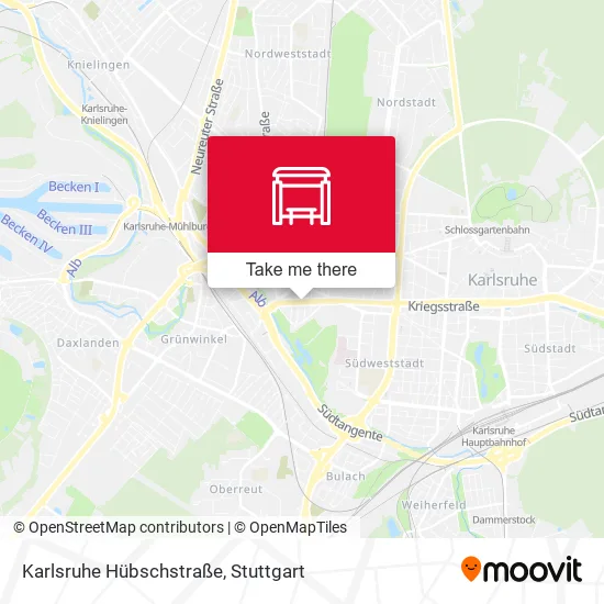 Карта Karlsruhe Hübschstraße