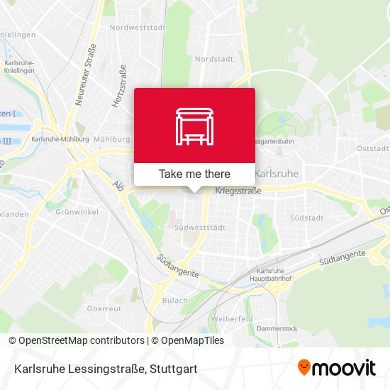 Карта Karlsruhe Lessingstraße