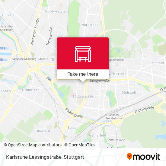 Karlsruhe Lessingstraße map