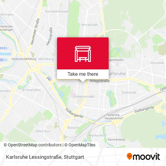 Карта Karlsruhe Lessingstraße