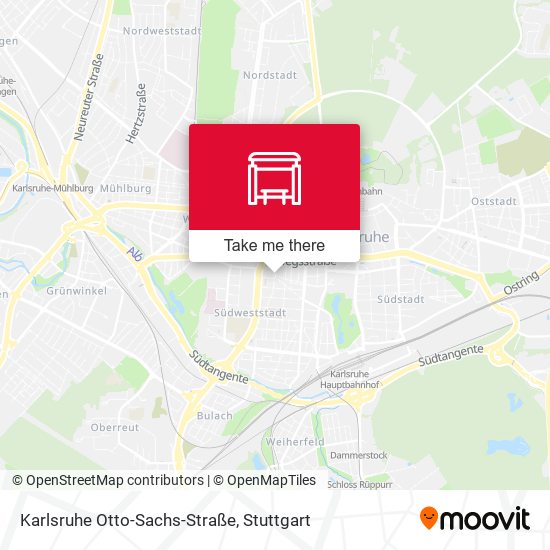 Karlsruhe Otto-Sachs-Straße map