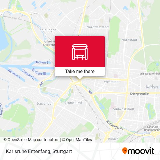 Karlsruhe Entenfang map