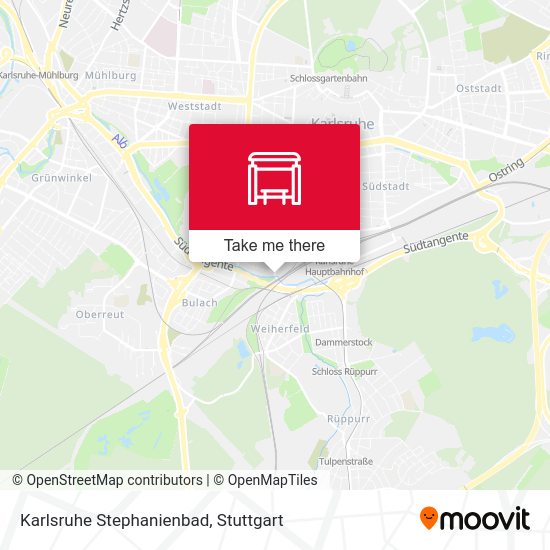 Карта Karlsruhe Stephanienbad
