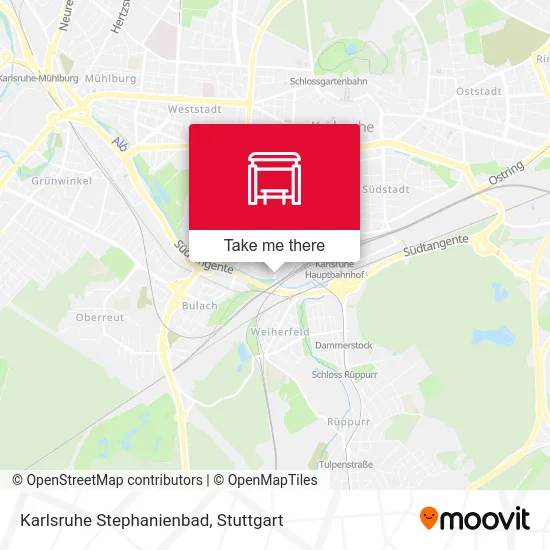 Карта Karlsruhe Stephanienbad