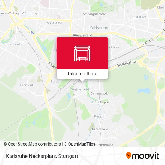 Карта Karlsruhe Neckarplatz