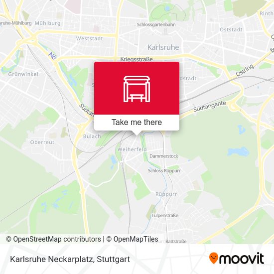 Карта Karlsruhe Neckarplatz