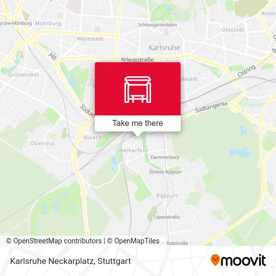 Карта Karlsruhe Neckarplatz