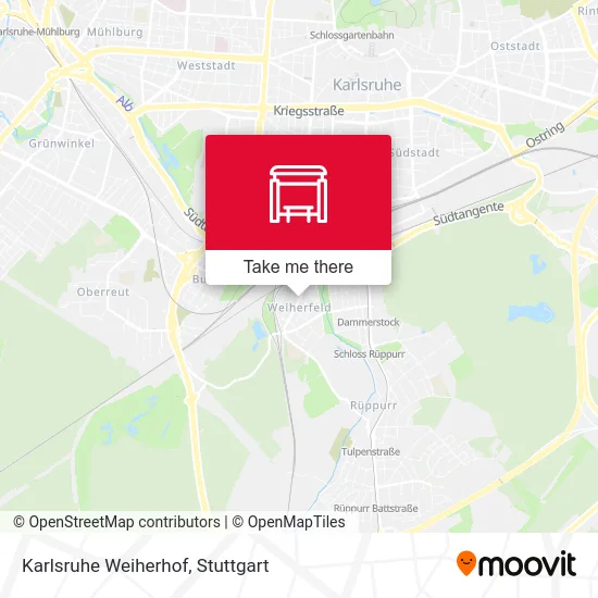 Карта Karlsruhe Weiherhof
