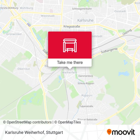 Карта Karlsruhe Weiherhof