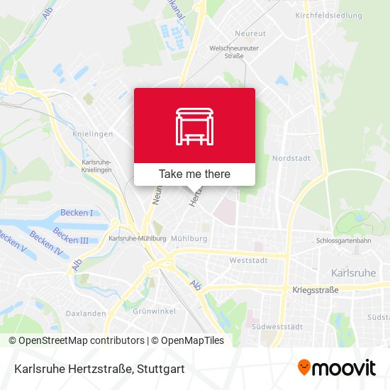 Карта Karlsruhe Hertzstraße