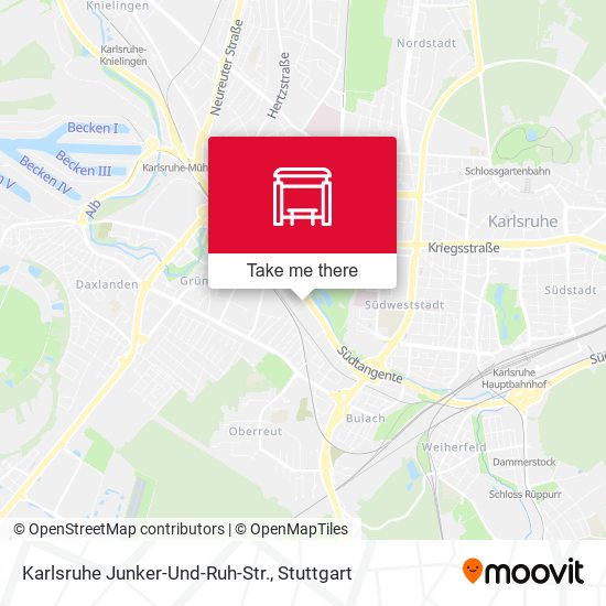 Karlsruhe Junker-Und-Ruh-Str. map