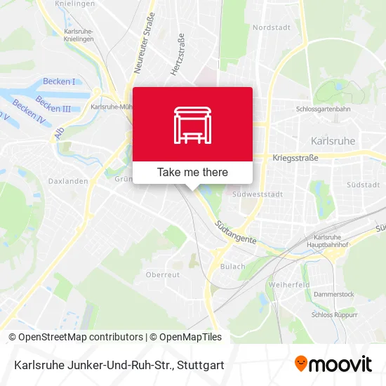 Карта Karlsruhe Junker-Und-Ruh-Str.