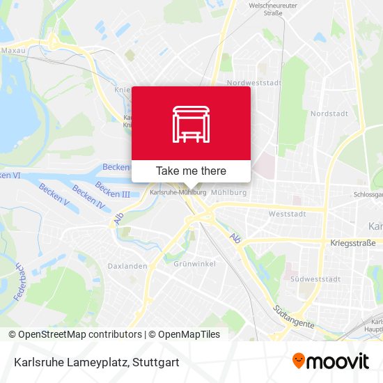 Karlsruhe Lameyplatz map