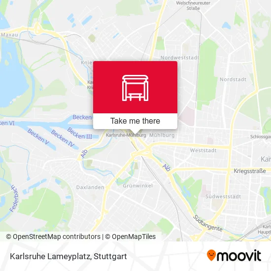 Карта Karlsruhe Lameyplatz