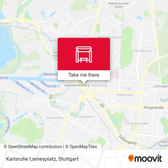 Карта Karlsruhe Lameyplatz