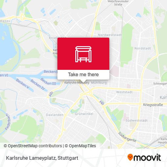 Карта Karlsruhe Lameyplatz