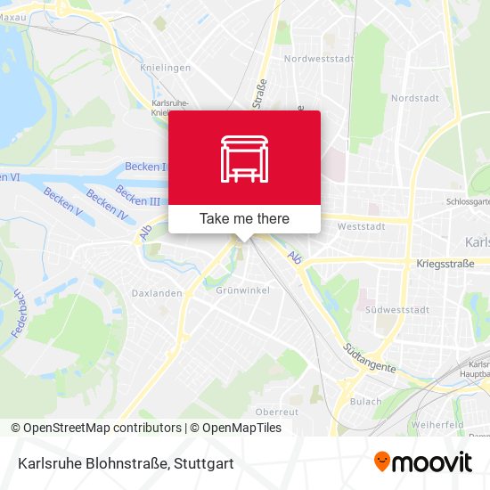 Karlsruhe Blohnstraße map