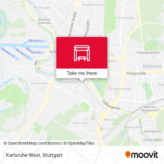 Карта Karlsruhe West