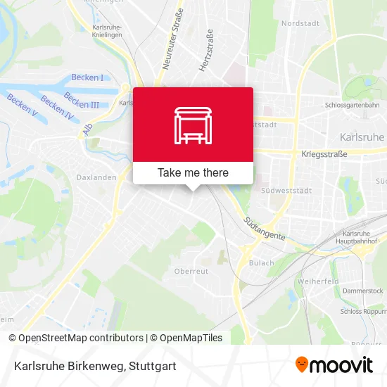 Карта Karlsruhe Birkenweg