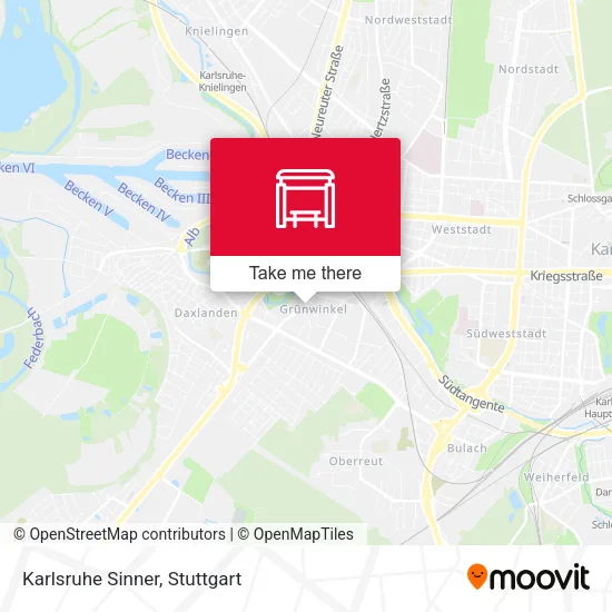 Карта Karlsruhe Sinner