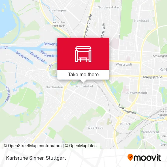 Карта Karlsruhe Sinner