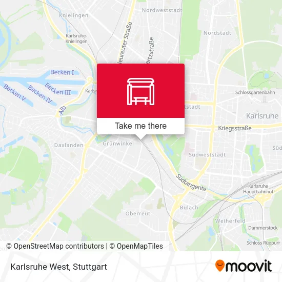 Карта Karlsruhe West