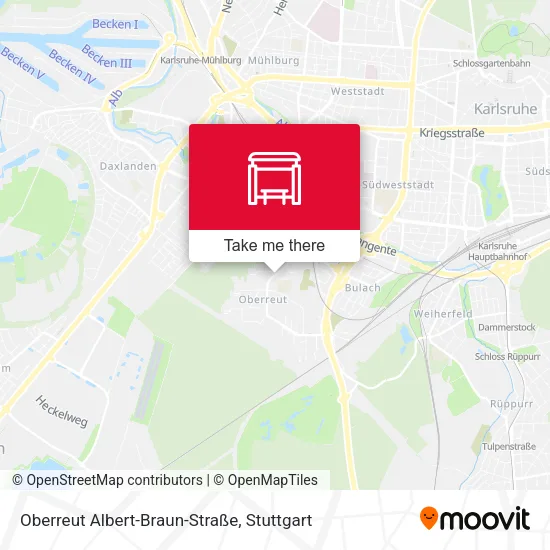 Карта Oberreut Albert-Braun-Straße