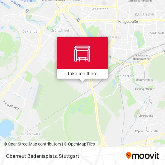 Карта Oberreut Badeniaplatz