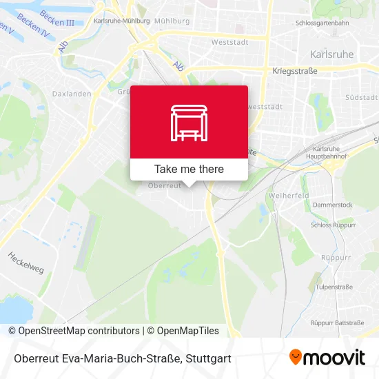 Карта Oberreut Eva-Maria-Buch-Straße
