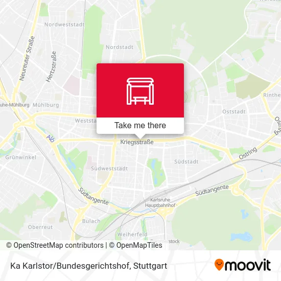 Карта Ka Karlstor/Bundesgerichtshof