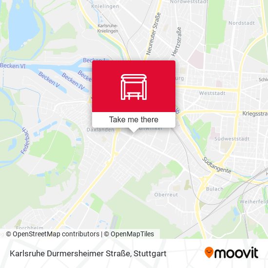 Karlsruhe Durmersheimer Straße map